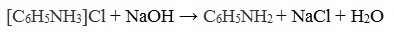 Уравнение реакции анилина с щелочью